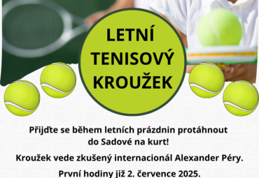 Tenisový kroužek pro děti v Sadové