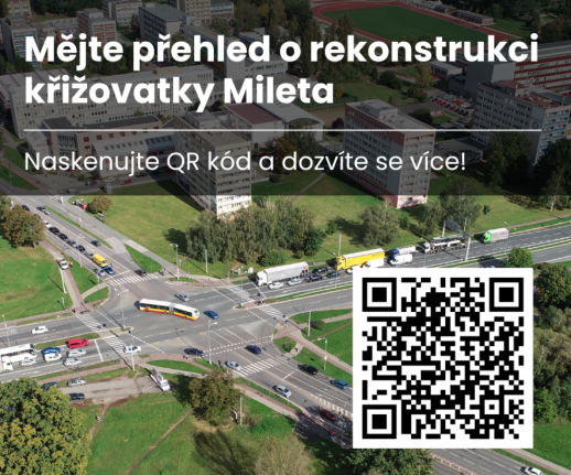 Rekonstrukce křižovatky Mileta v HK