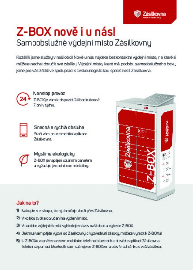 Z-Box, zásilkovna