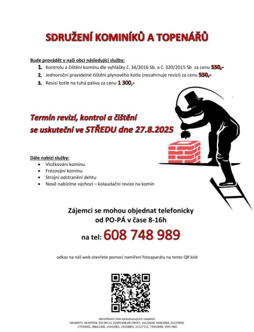 Kominíci v obci