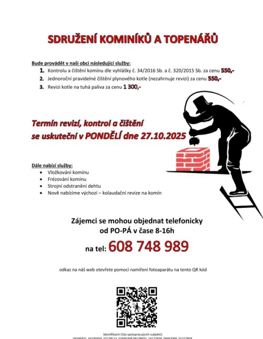 Kominíci v obci