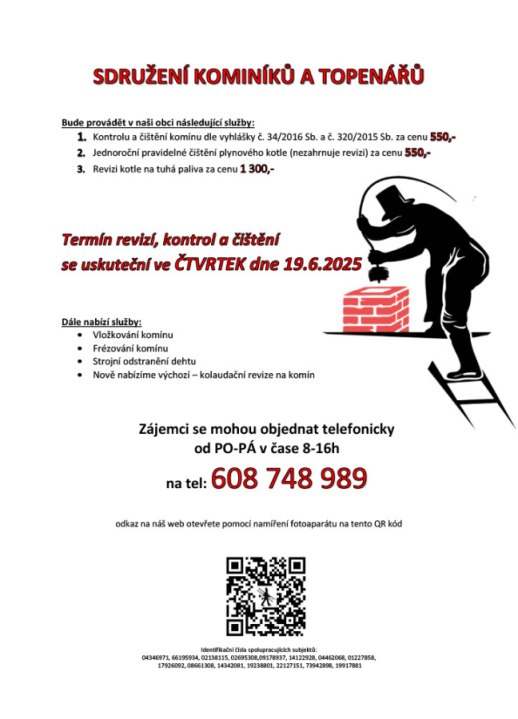 Kominíci v obci
