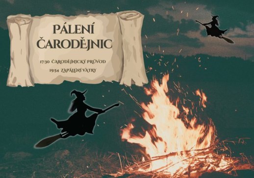 Průvod a pálení čarodějnic