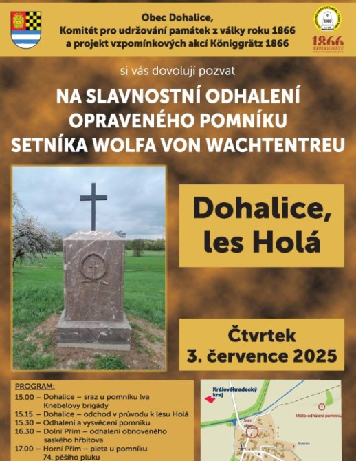 Slavnostní odhalení opraveného pomníku