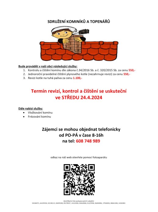 Kominíci v obci
