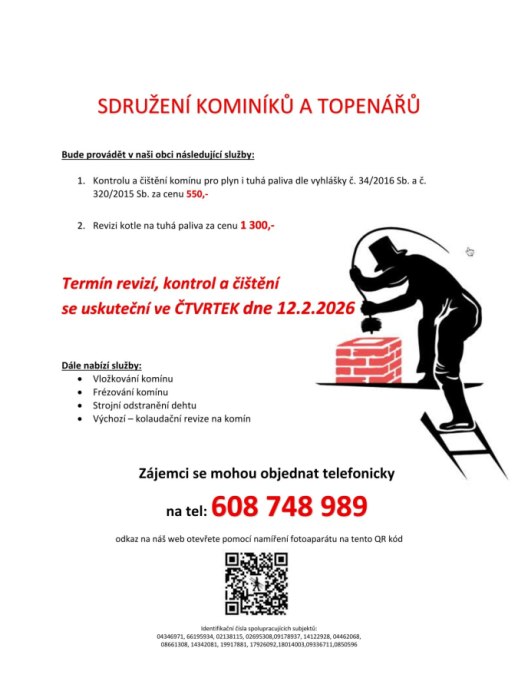 Kominíci v obci