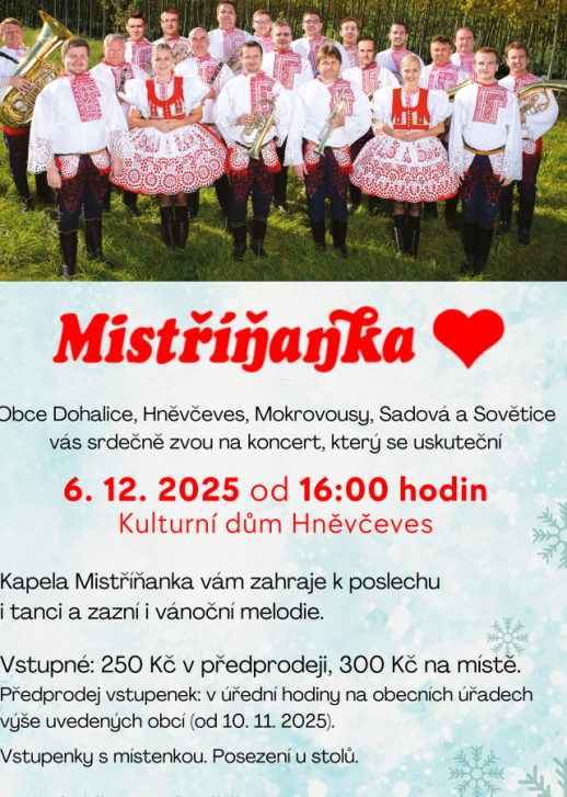 Mistříňanka - zahájení předprodeje vstupenek