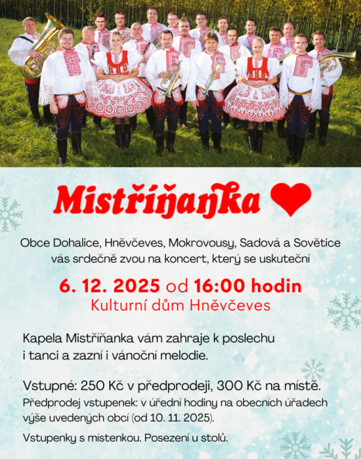 Dechová hudba Mistříňanka -koncert