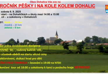Pěšky i na kole kolem Dohalic