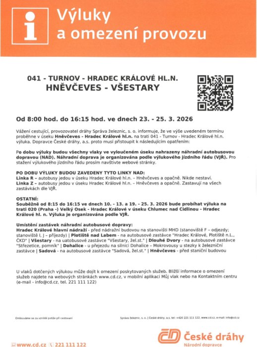 VÝLUKA ČD - 23. - 25.3.