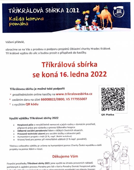 Tříkrálová sbírka 2022