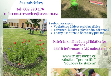 Zápis do MŠ Třesovice