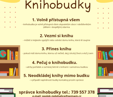 Knihobudka v zastávce u kostela